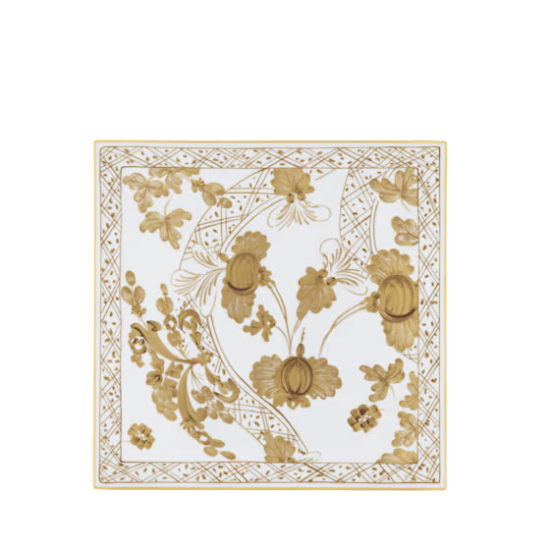 Тарелка квадратная набор 2 шт., ORIENTE ITALIANO AURUM, Ginori, 017RG00 FX2031LX0300G00133000