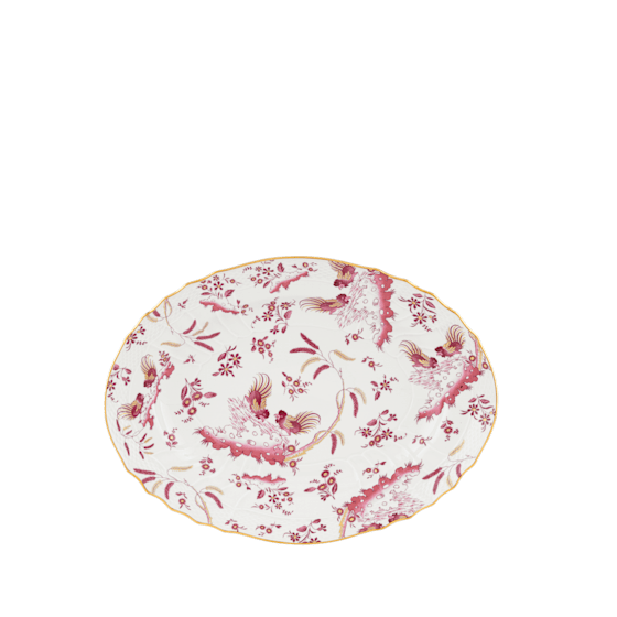 Овальное блюдо 33 см.,
 ORO DI DOCCIA MAGENTA от Ginori 1735, 002RG00 FVS130010330G00170800