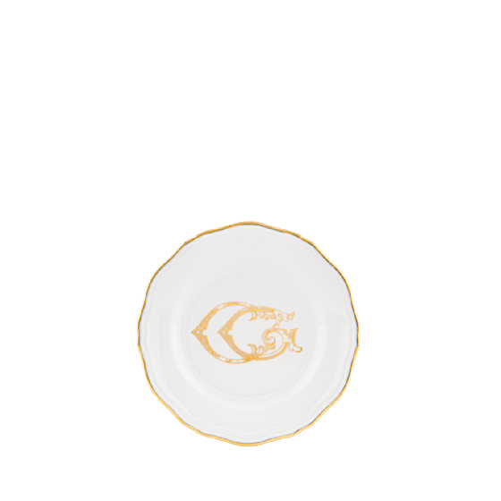 Тарелка для хлеба 17 см., CORONA MONOGRAM PLATINO от Ginori 1735, 003RG00 FPT110LX0170M01720200