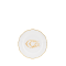 Тарелка для хлеба 17 см., CORONA MONOGRAM PLATINO от Ginori 1735, 003RG00 FPT110LX0170M01720200