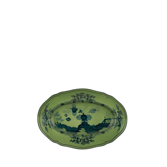 Блюдо овальное малое 15 х 22 см., ORIENTE ITALIANO MALACHITE от Ginori 1735, 003RG00 FRV000010220G00123600