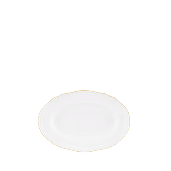 Блюдо овальное малое 15 х 22 см., CORONA ORO BRILLANTE от Ginori 1735, 003RG00 FRV000010220G01720100