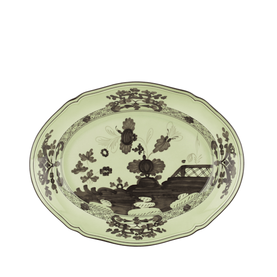 Овальное блюдо 34 см., ORIENTE ITALIANO PERVINCA от Ginori 1735, 003RG00 FVS130010340G00124400