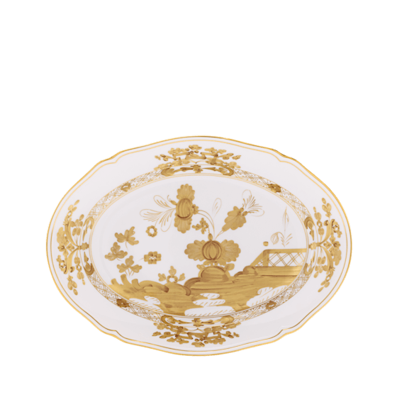 Овальное блюдо 34 см., ORIENTE ITALIANO AURUM от Ginori 1735, 003RG00 FVS130010340G00133000