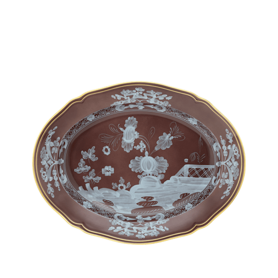 Овальное блюдо 34 см., ORIENTE ITALIANO CASTAGNA от Ginori 1735, 003RG00 FVS130010340G00135800