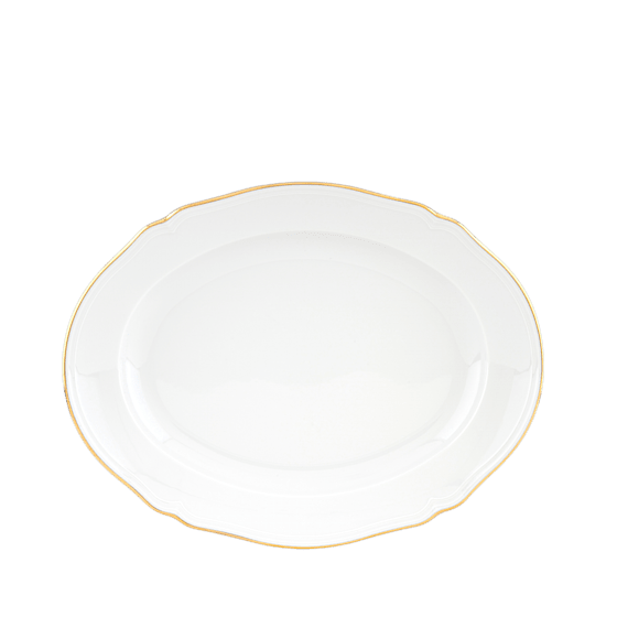 Овальное блюдо 34 см., CORONA  PLATINO от Ginori 1735, 003RG00 FVS130010340G01720200
