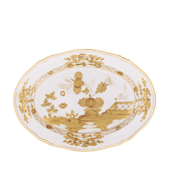 Овальное блюдо 38,5 см.,
 ORIENTE ITALIANO AURUM от Ginori 1735, 003RG00 FVS130010385G00133000