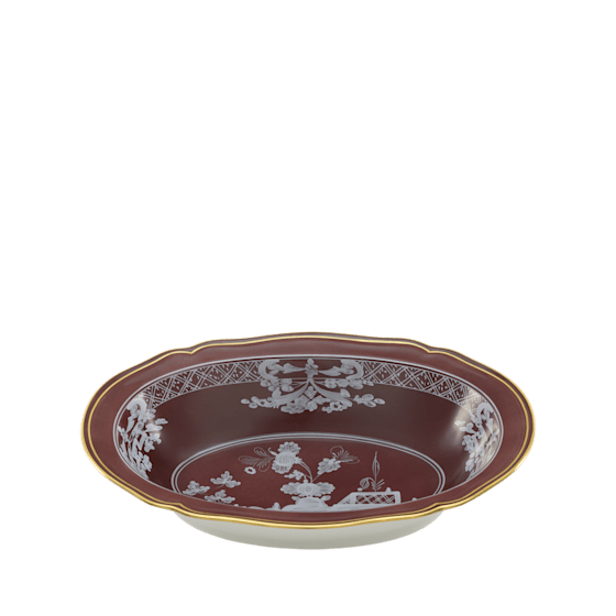Блюдо глубокое овальное 25 см., ORIENTE ITALIANO CASTAGNA от Ginori 1735, 003RG00 FVS230LX0250G00135800