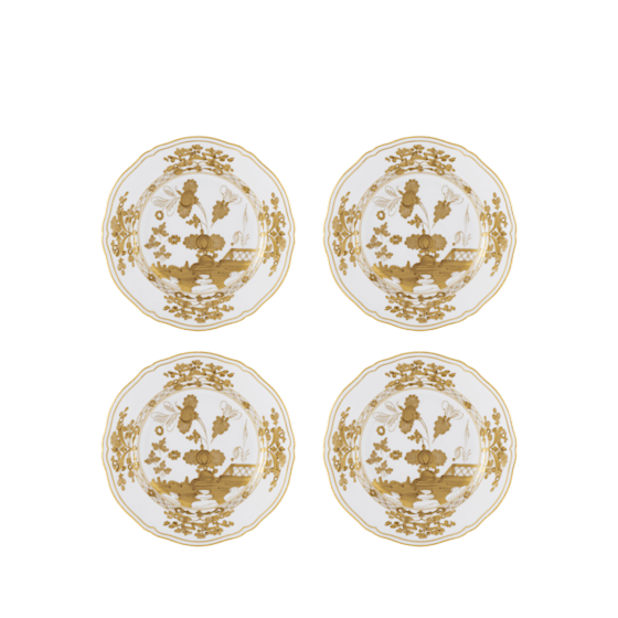 Десертная тарелка, набор 4 шт. 21 см., ORIENTE ITALIANO AURUM от Ginori 1735, 003RG00 FX4110LX0210G00133000