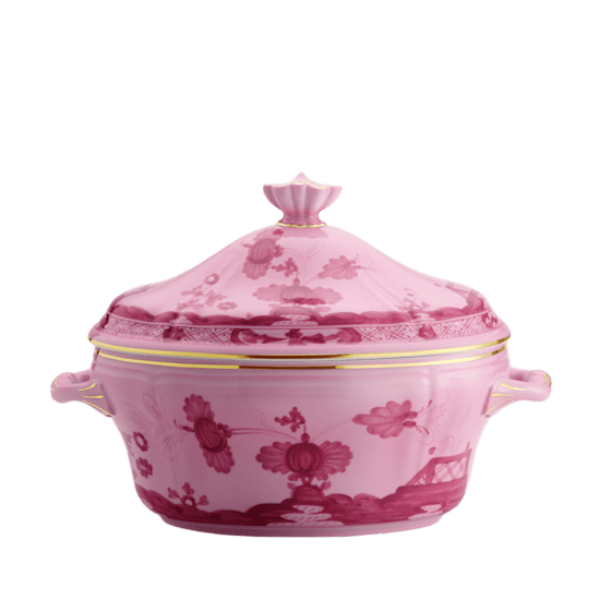 Овальная супница с крышкой 3850 мл., ORIENTE ITALIANO PORPORA от Ginori 1735, 003RG00 FZP030010385G00124200
