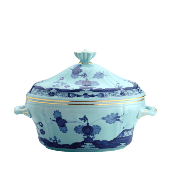 Овальная супница с крышкой 3850 мл., ORIENTE ITALIANO IRIS от Ginori 1735, 003RG00 FZP030010385G00124300