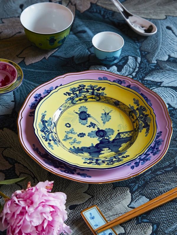 Тарелка десертная 21 см., тарелка  ORIENTE ITALIANO CITRINO от Ginori 1735, 003RG00 FPT110010210G00123900