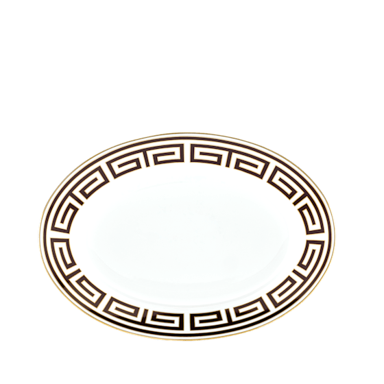 Овальное блюдо 34 см., LABIRINTO EBANO от Ginori 1735, 004RG00 FVS130010340G00135300