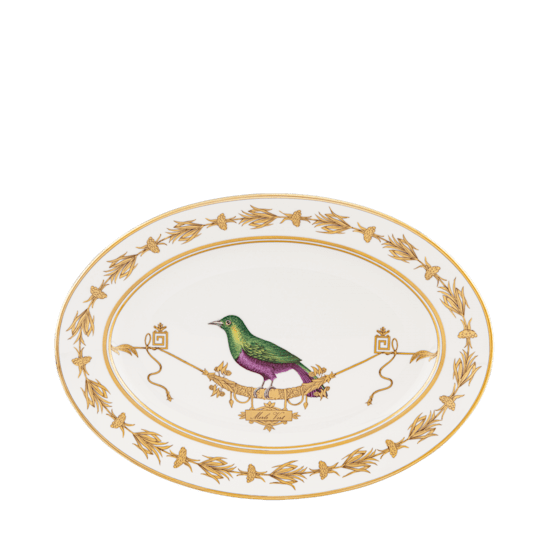 Овальное блюдо 34 см., VOLIERE от Ginori 1735, 004RG00 FVS130010340G00172400