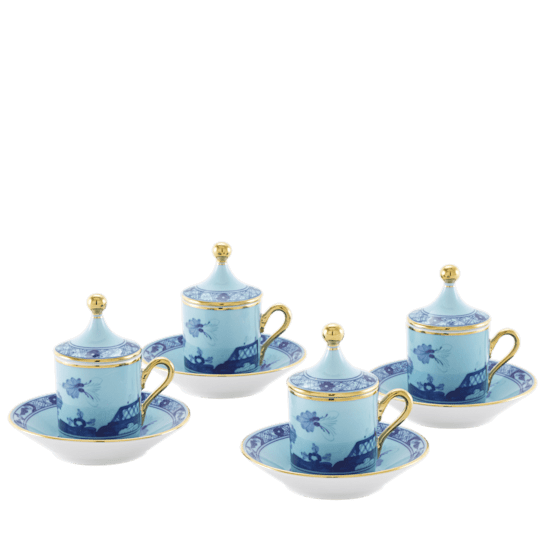 Набор из 4 кофейных пар, 12 предметов., ORIENTE ITALIANO IRIS от Ginori 1735, 004RG00 FX4301LXGENG00124300