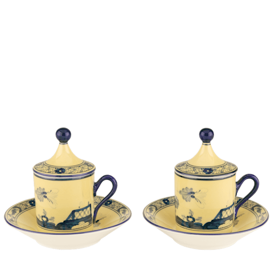 Набор из 2-х кофейных пар ORIENTE ITALIANO ALBUS от Ginori 1735, 004RG00 FX917601G00124000
