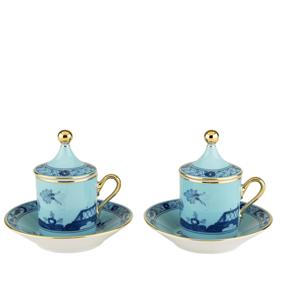 Набор из 2-х кофейных пар ORIENTE ITALIANO AZALEA от Ginori 1735, 004RG00 FX917601G00124500