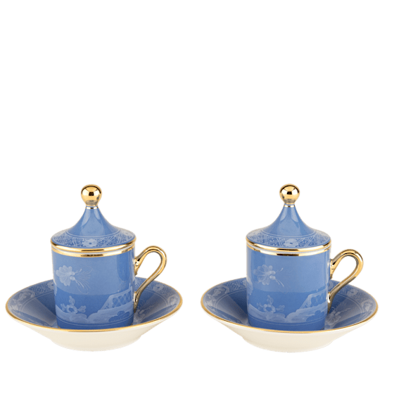 Набор из 2-х кофейных пар ORIENTE ITALIANO PERVINCA от Ginori 1735, 004RG00 FX917601G00124400