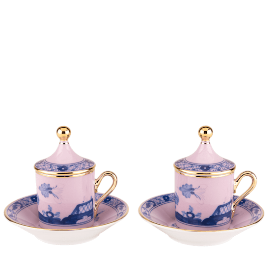 Набор из 2-х кофейных пар ORIENTE ITALIANO AZALEA от Ginori 1735, 004RG00 FX917601G00124500