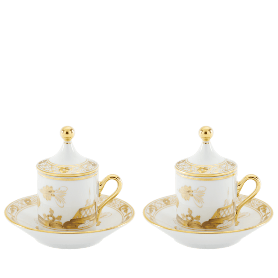 Ваза с крышкой H38 см., ORIENTE ITALIANO CASTAGNA от Ginori 1735, 016RG02 FA5356LX0380G00135800