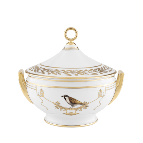Супница с крышкой 1200 мл., VOLIERE от Ginori 1735, 004RG00 FZP000010400G00172400