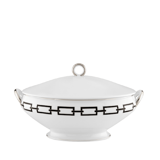 Супница с крышкой 4000 мл., CATENE NERO от Ginori 1735, 004RG00 FZP030010400G00125500