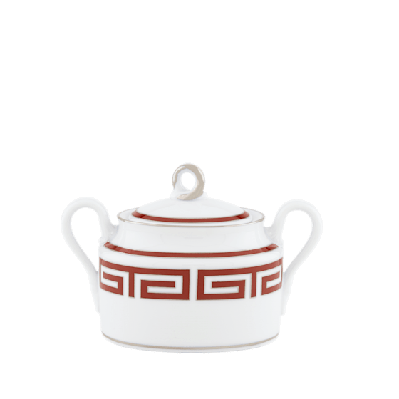 Сахарница с крышкой 150 мл., LABIRINTO SCARLATTO от Ginori 1735, 004RG00 FZU000010150G00125300