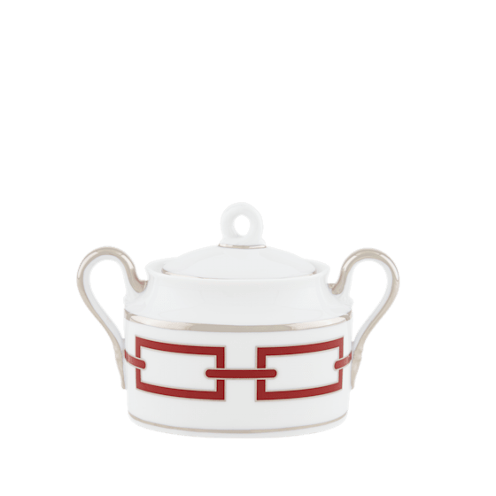 Сахарница с крышкой 150 мл., CATENE SCARLATTO от Ginori 1735, 004RG00 FZU000010150G00125700