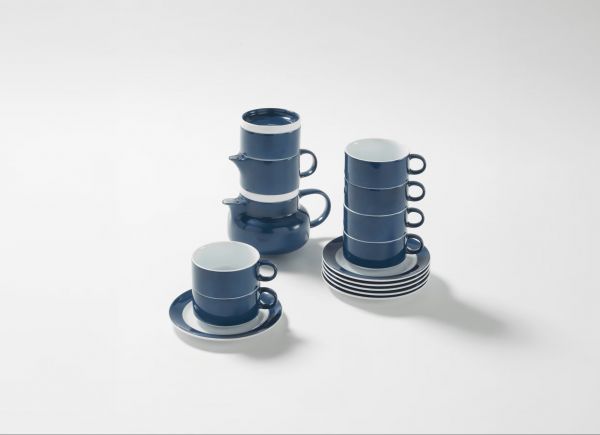 Чайный сервиз Colonna на 6 персон, 15 предметов BLUE LIMITED RE-EDITION, Ginori