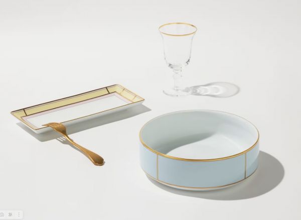 Салатник с тарелкой - крышкой Colonna, Диаметр 24 см, высота 8 см, 2,6 л., DIVA CELESTE, Ginori