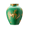 Ваза В29 см., TRASPOR.E UCCISIONE DAINO F.DO VERDE от Ginori 1735, 016RG02 FA5338010290G09982100