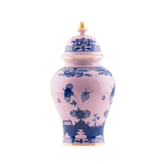 Ваза с крышкой H38 см., ORIENTE ITALIANO AZALEA от Ginori 1735, 016RG02 FA5356010380G00124500