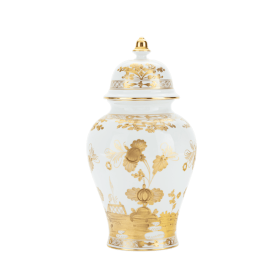 Ваза с крышкой H38 см., ORIENTE ITALIANO MERINGA от Ginori 1735, 016RG02 FA5356LX0380G00135700