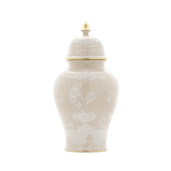 Ваза с крышкой H38 см., ORIENTE ITALIANO MERINGA от Ginori 1735, 016RG02 FA5356LX0380G00135700