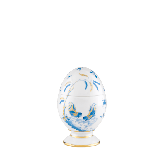 Яйцо с крышкой 13.5 см., ORO DI DOCCIA TURCHESE от Ginori 1735, 017RG00 FG6846010135G00170600