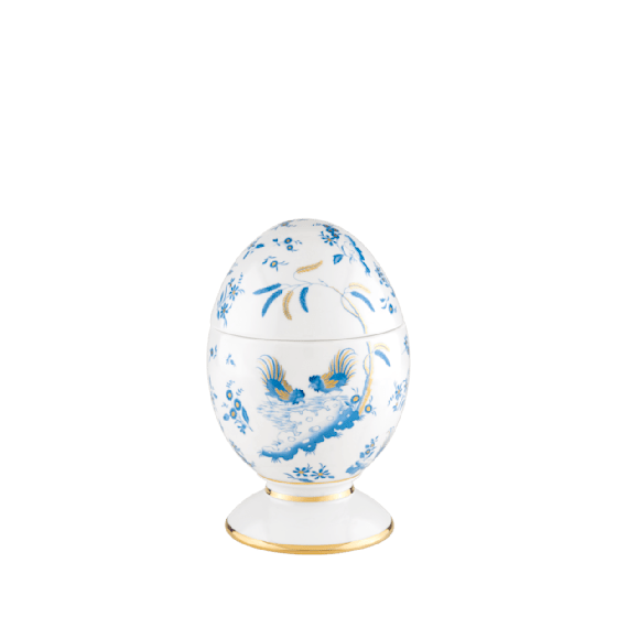 Яйцо с крышкой 21 см., ORO DI DOCCIA TURCHESE от Ginori 1735, 017RG00 FG6846010210G00170600