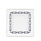 Квадратное блюдо 24.5 см., CATENE SCARLATTO от Ginori 1735, 017RG02 FG6836010245G00125700