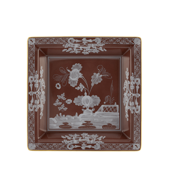 Квадратное блюдо 24.5 см., ORIENTE ITALIANO CASTAGNA от Ginori 1735, 017RG02 FG6836LX0245G00135800