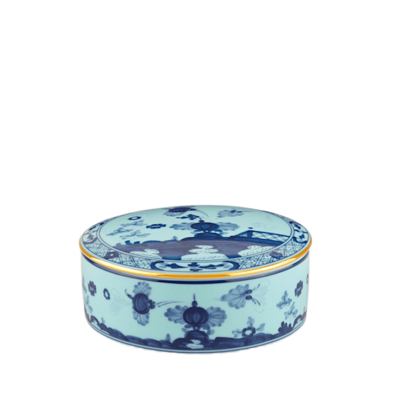 Круглая шкатулка с крышкой 13 см., ORIENTE ITALIANO IRIS от Ginori 1735, 017RG02 FX508001G00124300