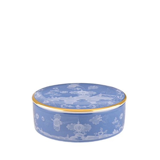 Круглая шкатулка с крышкой 13 см., ORIENTE ITALIANO MERINGA от Ginori 1735, 017RG02 FX5080LXG00135700