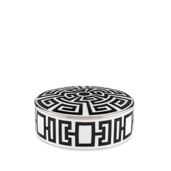 Шкатулка с крышкой 13 см., LABIRINTO NERO от Ginori 1735, 017RG02 FX508001G00125100