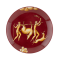 Тарелка 34,5 см., IL TRASPORTO DEL DAINO F.DO ROSSO от Ginori 1735, 019RG00 FX6008010345G09980800