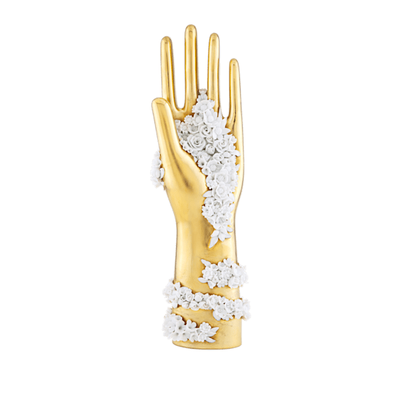 Салатник 30.5 см., MANO FIORITA FONDO ORO от Ginori 1735, 020RG00 FA6579010290G00176500