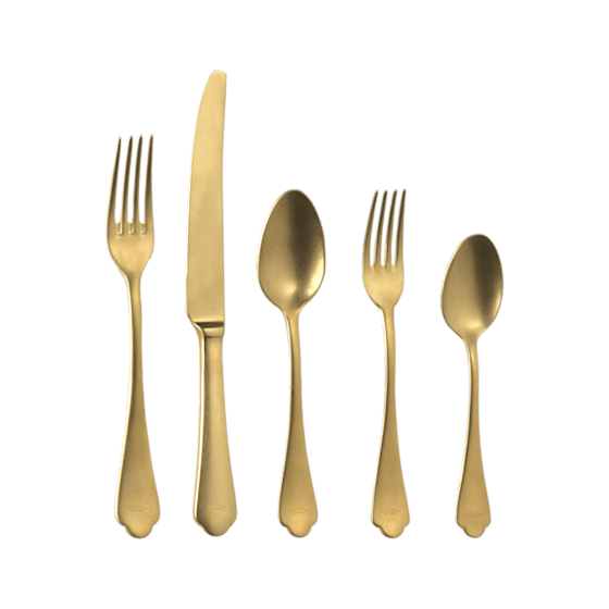 Набор столовых приборов 5 предметов, Flora shape ORO VINTAGE от Ginori 1735, 717RG16 FX5000LXGENL00050000