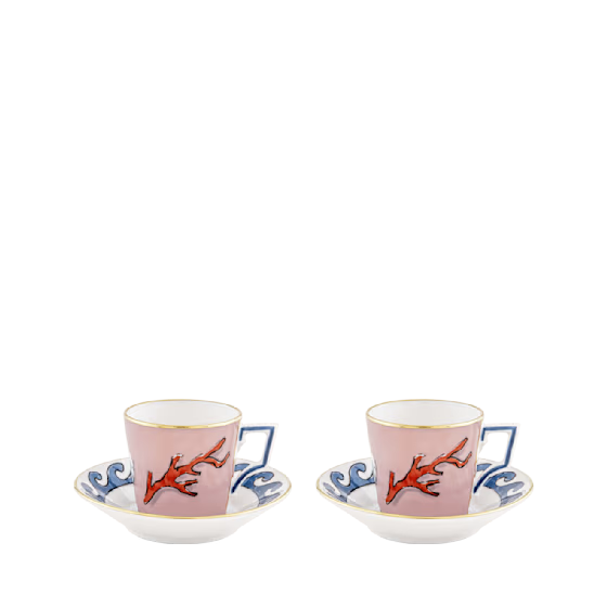 Кофейный набор на 2 персоны, набор 4 пердмета,IL VIAGGIO DI NETTUNO, Ginori