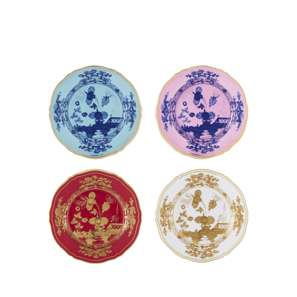 Тарелка десертная 21 см.,  набор 4 шт., ORIENTE ITALIANO MIX, Ginori, арт.: 003RG00 FX4110LX0210G00123590