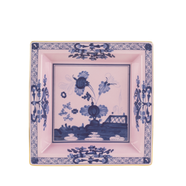 Квадратное блюдо 24.5 см., ORIENTE ITALIANO AZALEA от Ginori 1735, 017RG02 FG6836010245G00124500