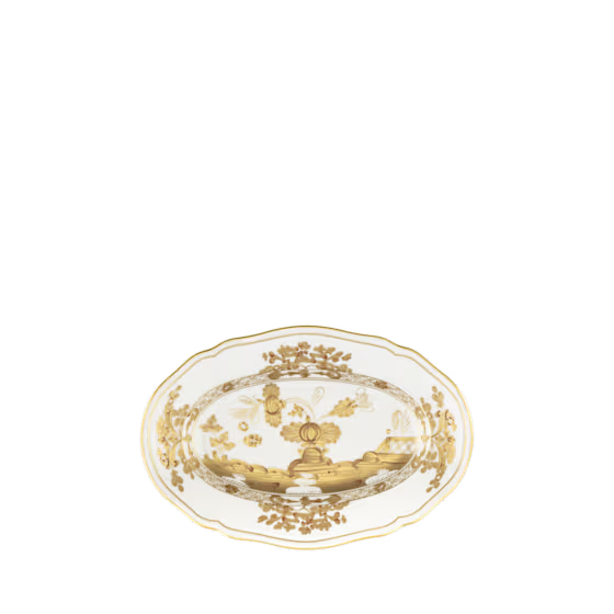 Блюдо овальное малое 15 х 22 см., ORIENTE ITALIANO AURUM от Ginori 1735, 003RG00 FRV000010220G00133000