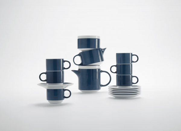 Кофейный сервиз Colonna на 6 персон, 15 предметов BLUE LIMITED RE-EDITION, Ginori