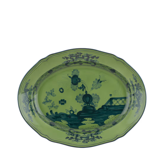 Блюдо овальное ORIENTE ITALIANO MALACHITE от Ginori 1735, 003RG00 FVS130010340G00123600